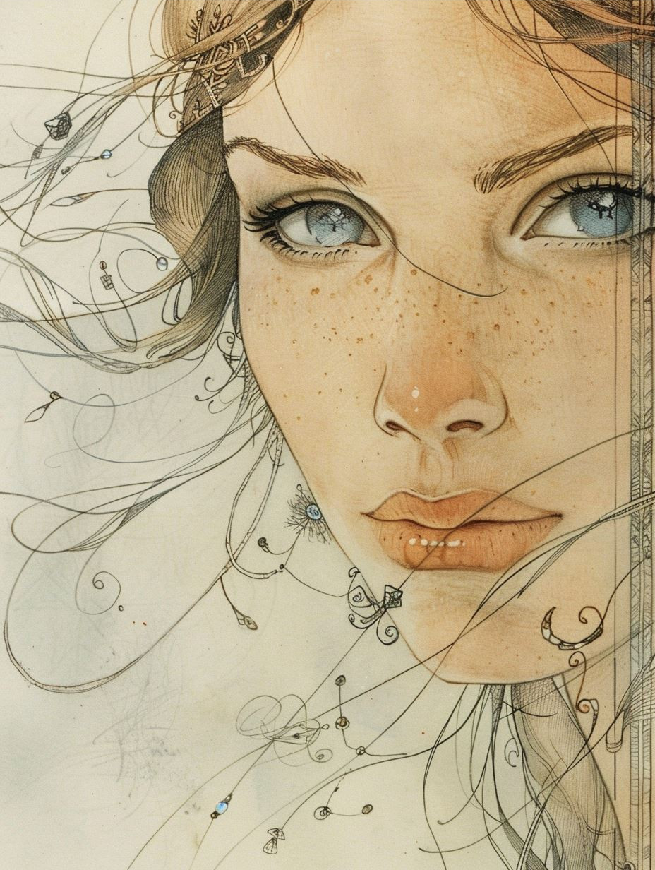 Ethereal Graphite Portrait Studies - Image 3
