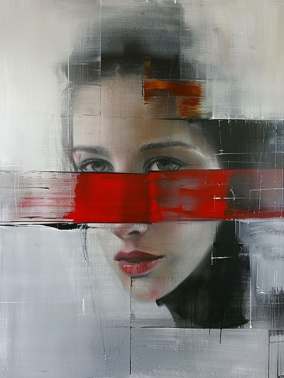 Fragmented Visions in Red - Image 4