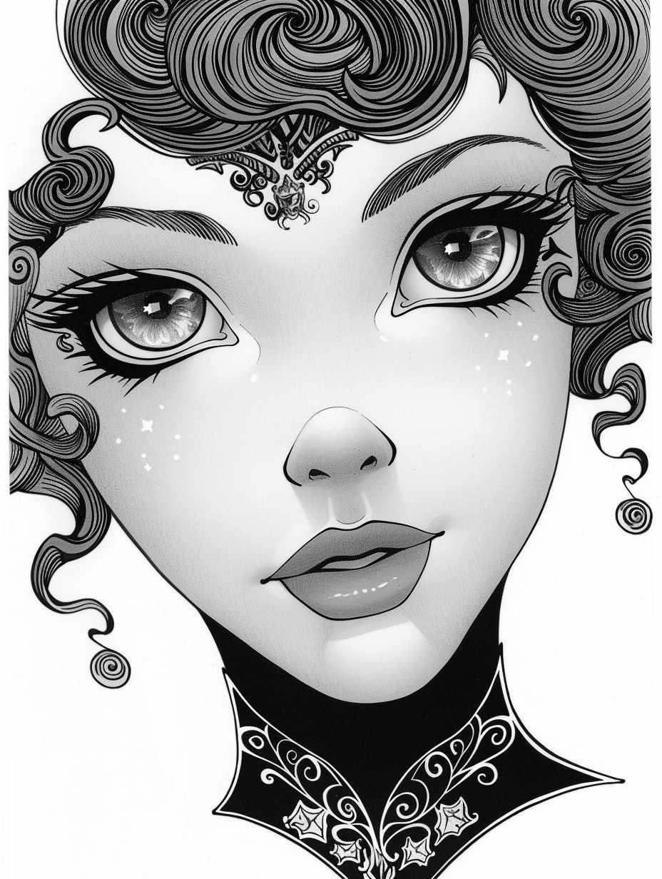 Ethereal Monochrome Gothic Portraits - Image 3