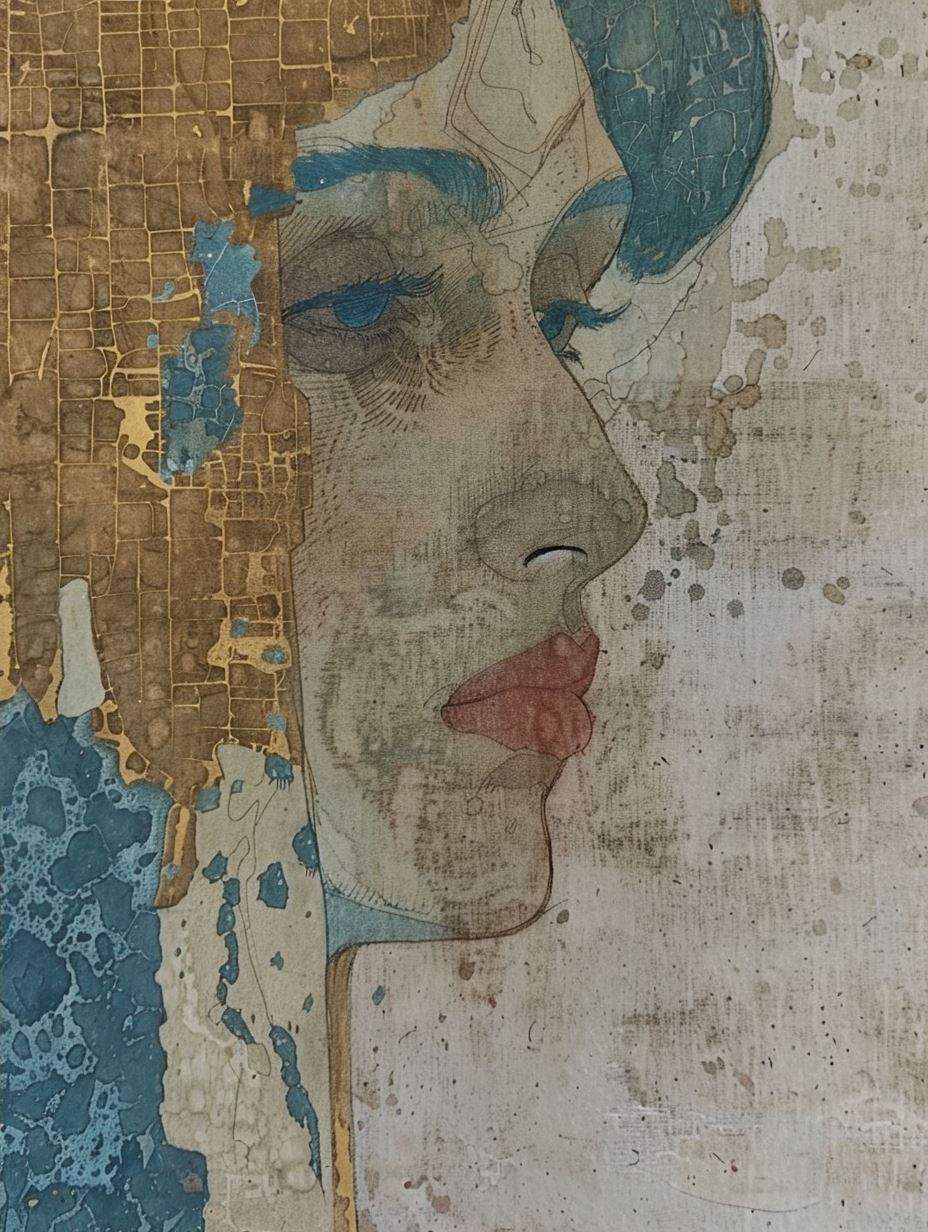 Ancient Echoes in Distressed Textures - Image 2
