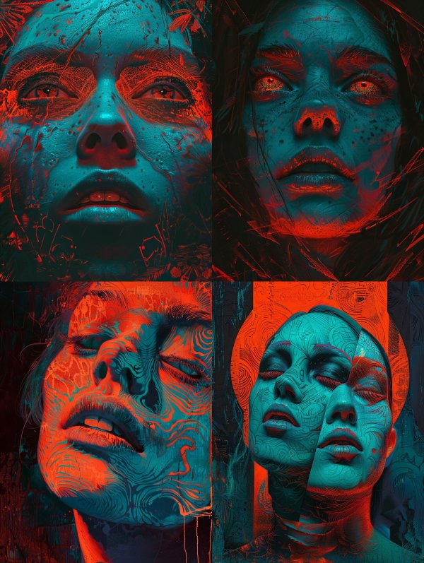 Neon Surrealism Dual Tones