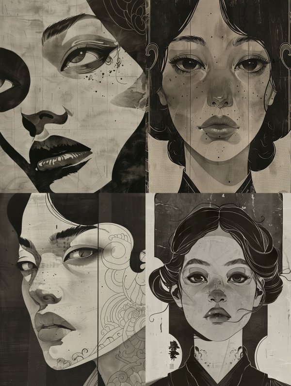 Monochrome Musings: Four Faces of Grace