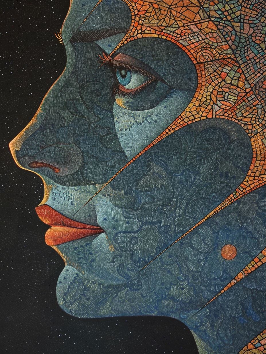 Intricate Mechanical Soul Portrait - Image 3