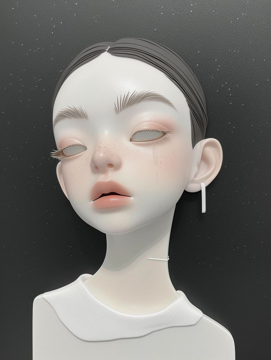 Ethereal Porcelain Beauty Portraits - Image 1