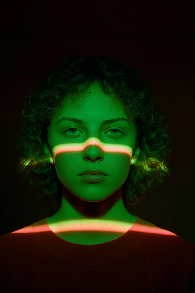 Neon Prism Gaze - Image 1