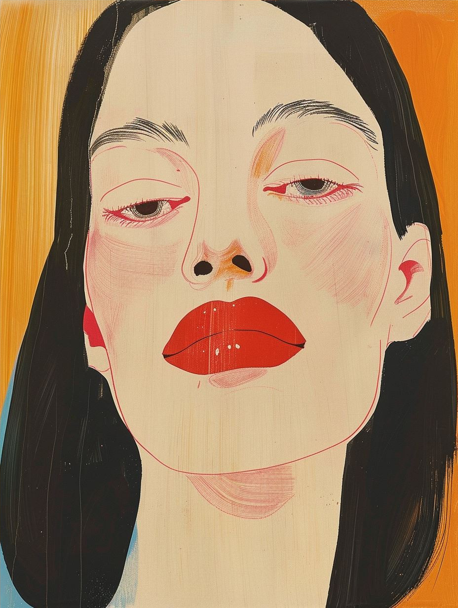 Modernist Portraits in Bold Hue - Image 4