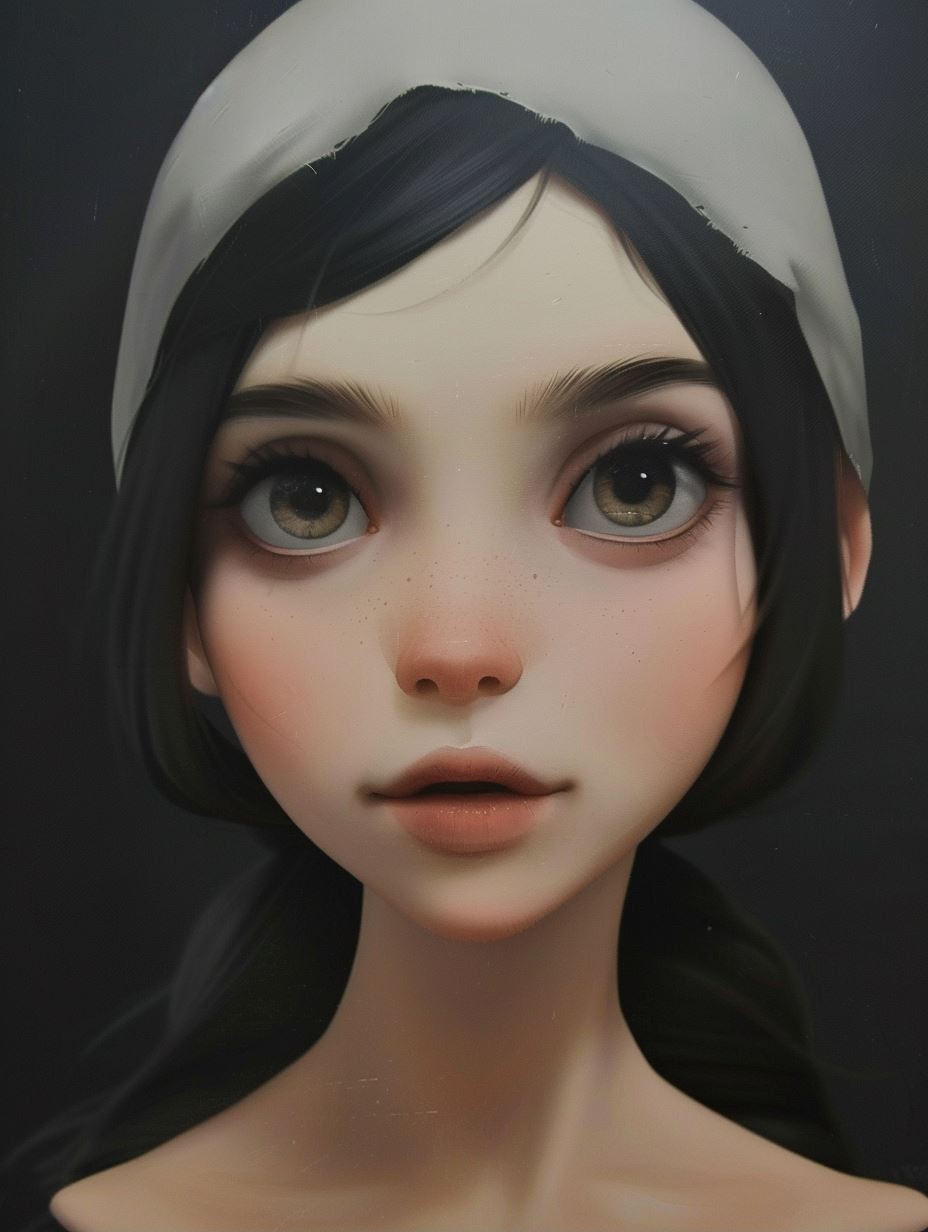 Ethereal Gaze of Innocence