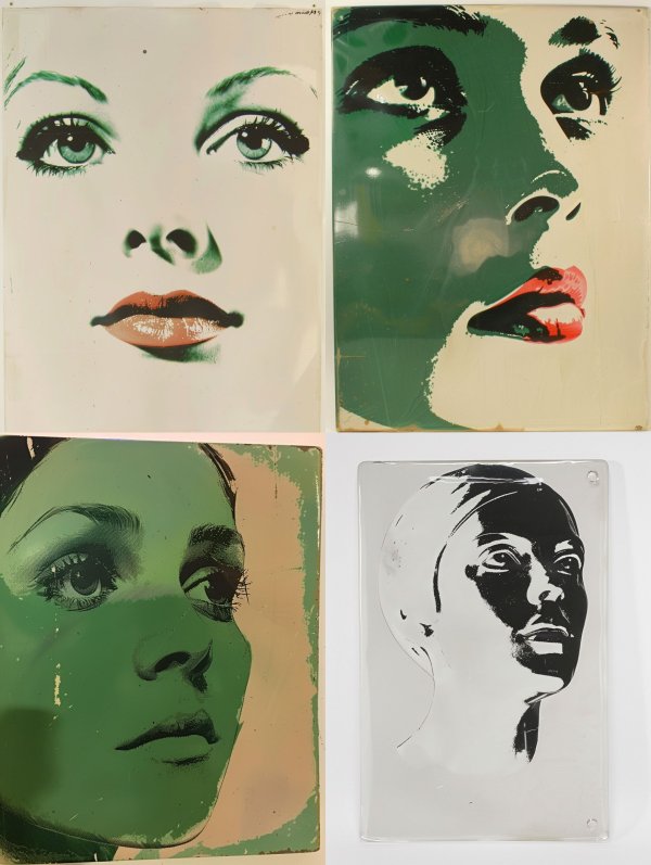 Pop Art Portraits in Green and Monochrome