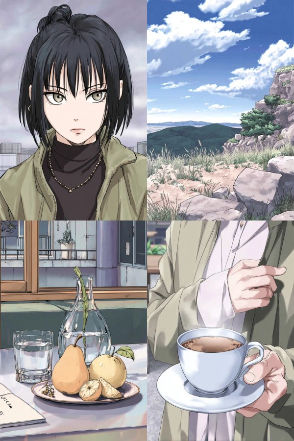 Serene Moments in Anime Style