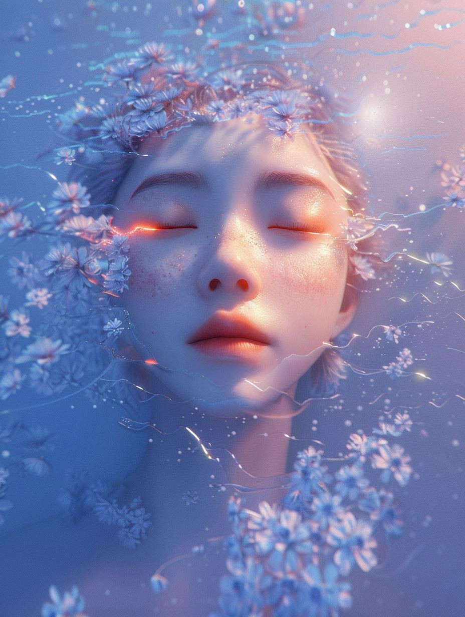 Ethereal Dreams in Blue Water - Image 2