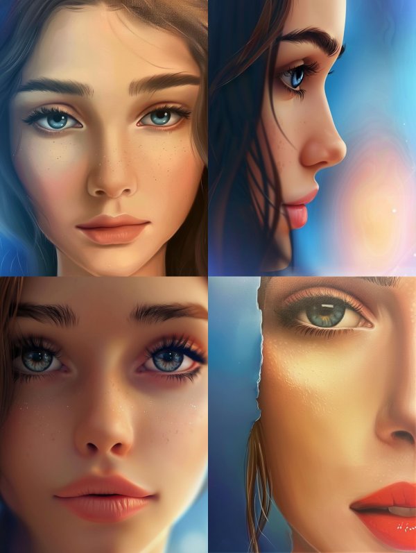 Ethereal Gazes: A Study of Digital Beauty