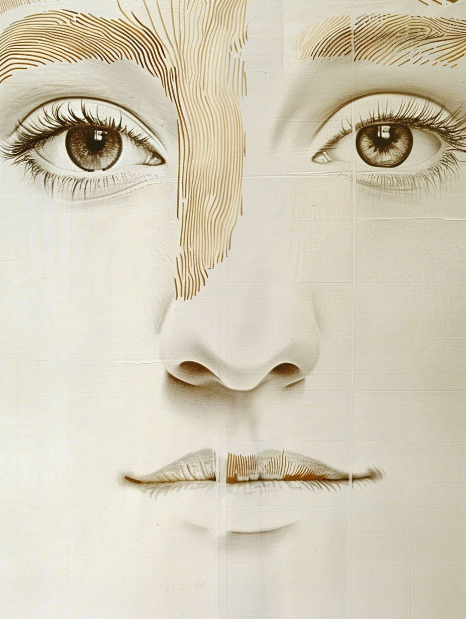 Ethereal Gaze in Soft Tones - Image 3