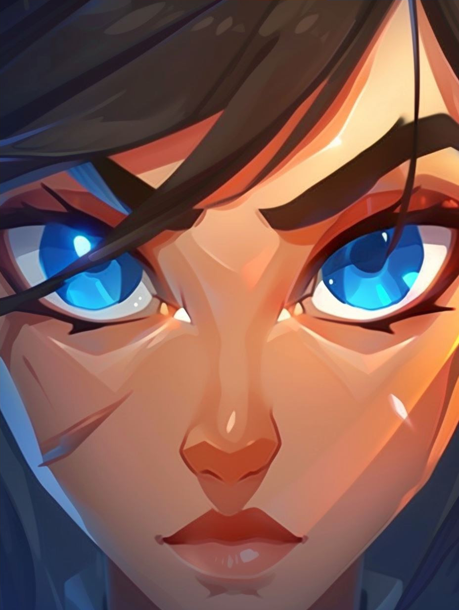 Digital Art Portraits of a Stylized Woman - Image 4
