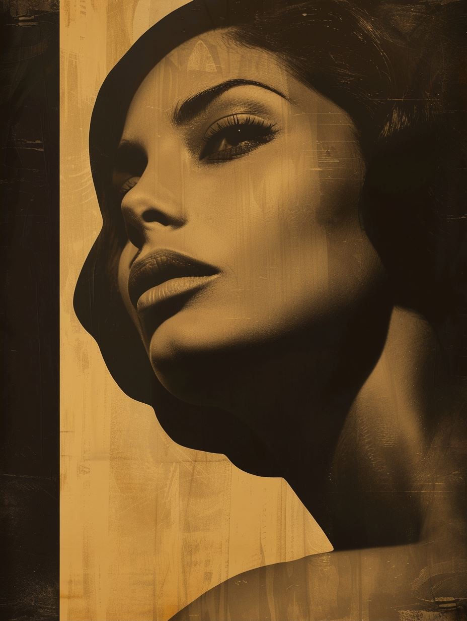 Golden Noir Cinematic Portrait - Image 2