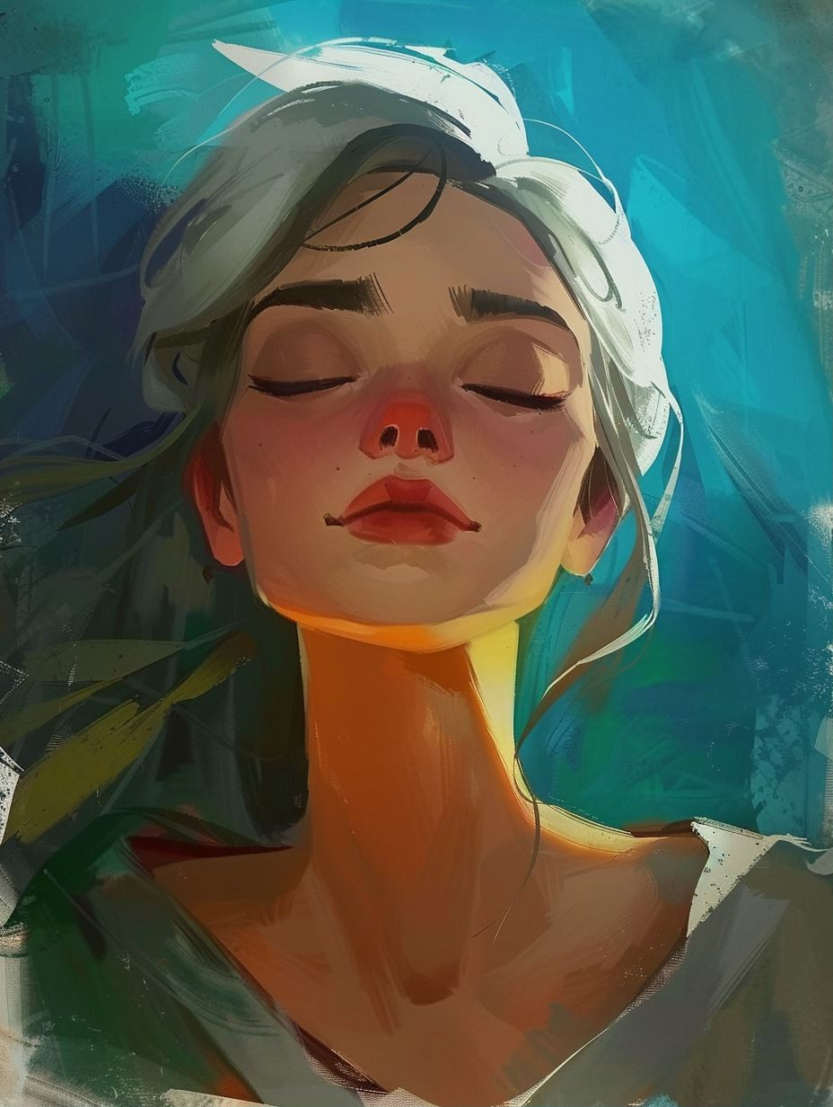 Serene Dream in Azure Hues - Image 1