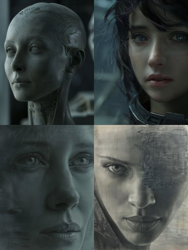 Ethereal Android Soul Portraits