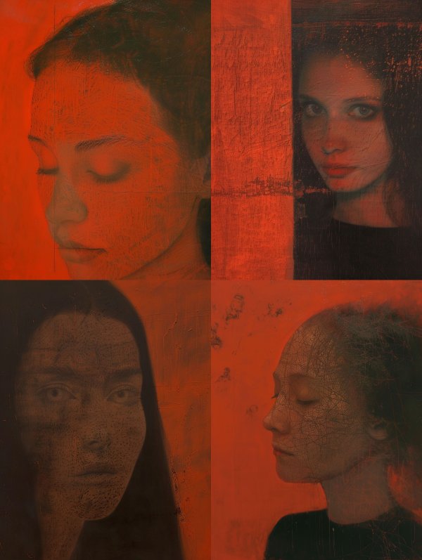 Crimson Echoes of Silent Faces