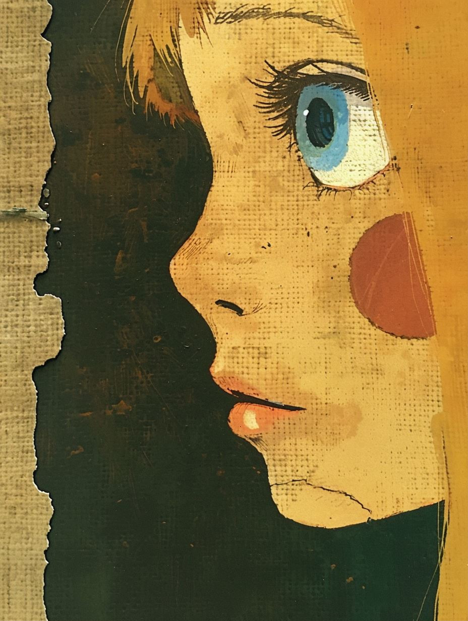 Vintage Anime Texture - Image 1