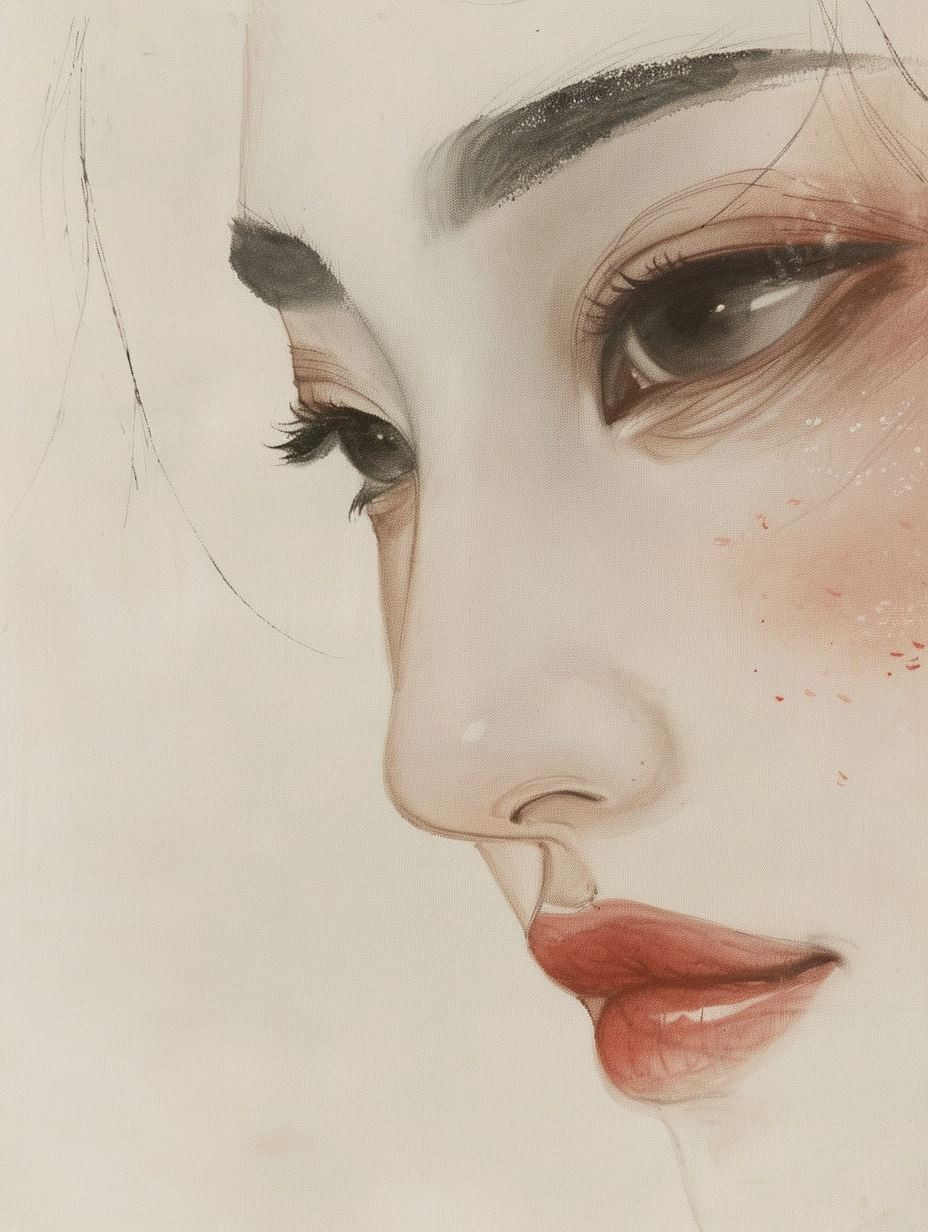 Ethereal Soft Charcoal Portrait - Image 4