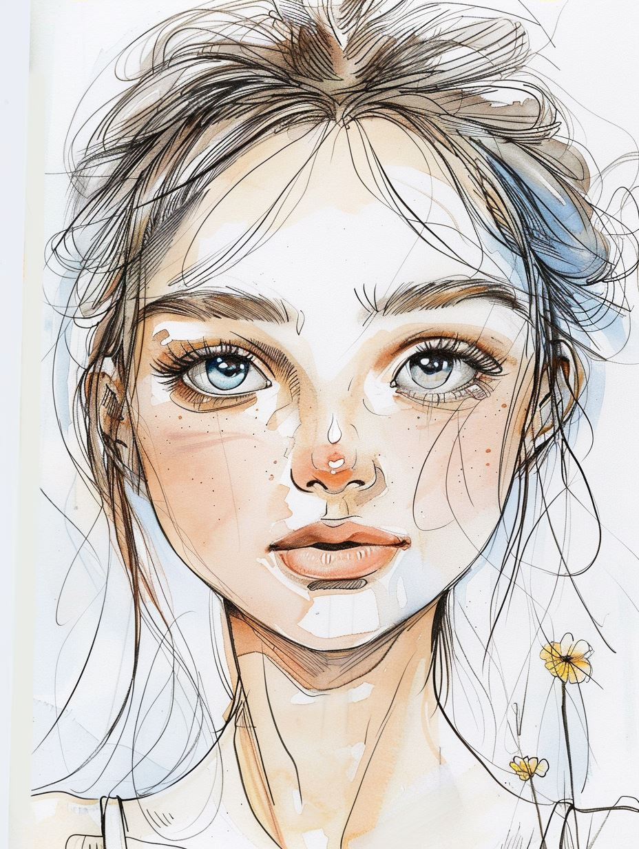 Ethereal Gazes: A Portrait Study - Image 4