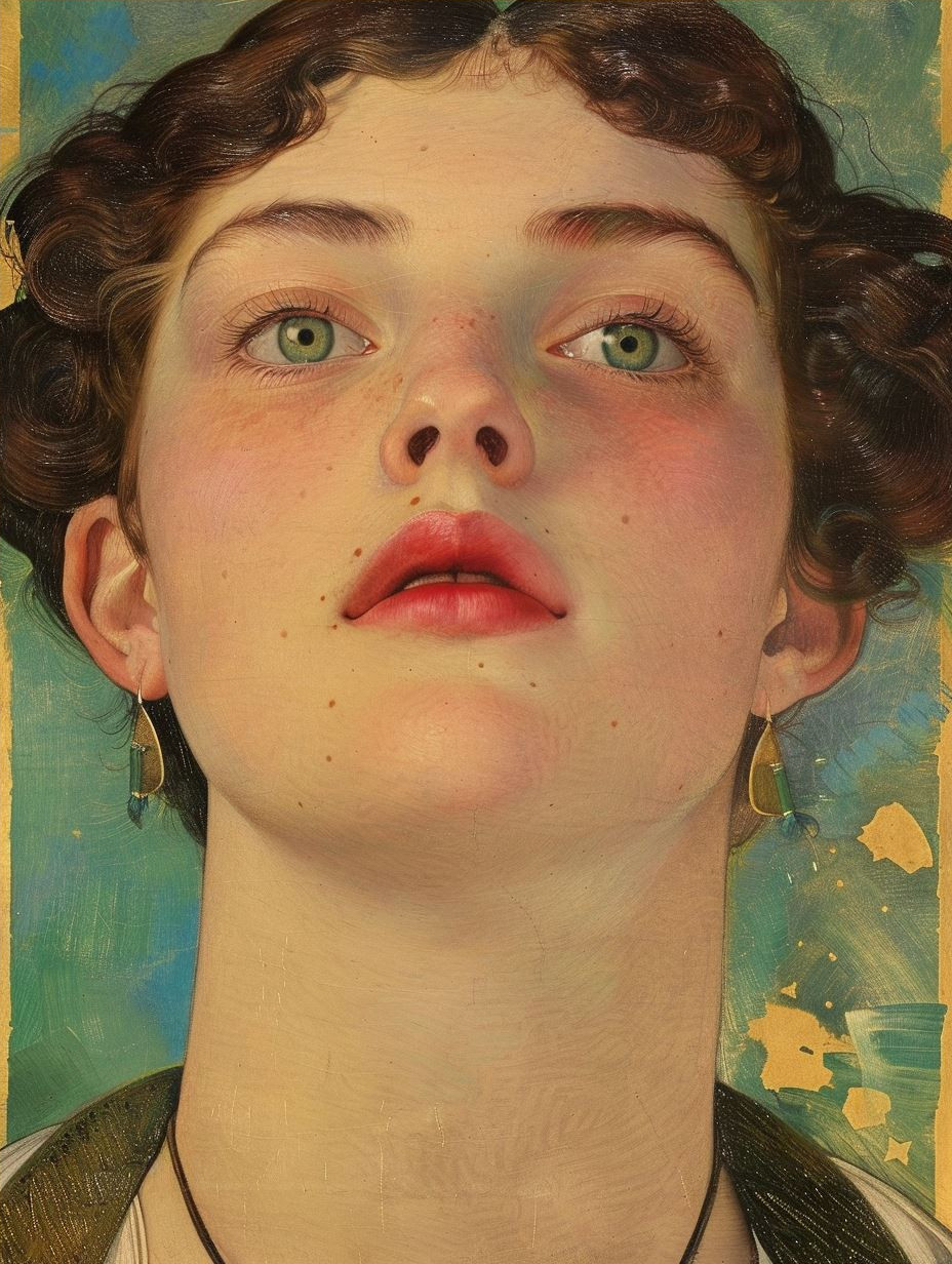 Ethereal Gaze Classical Portraiture - Image 4