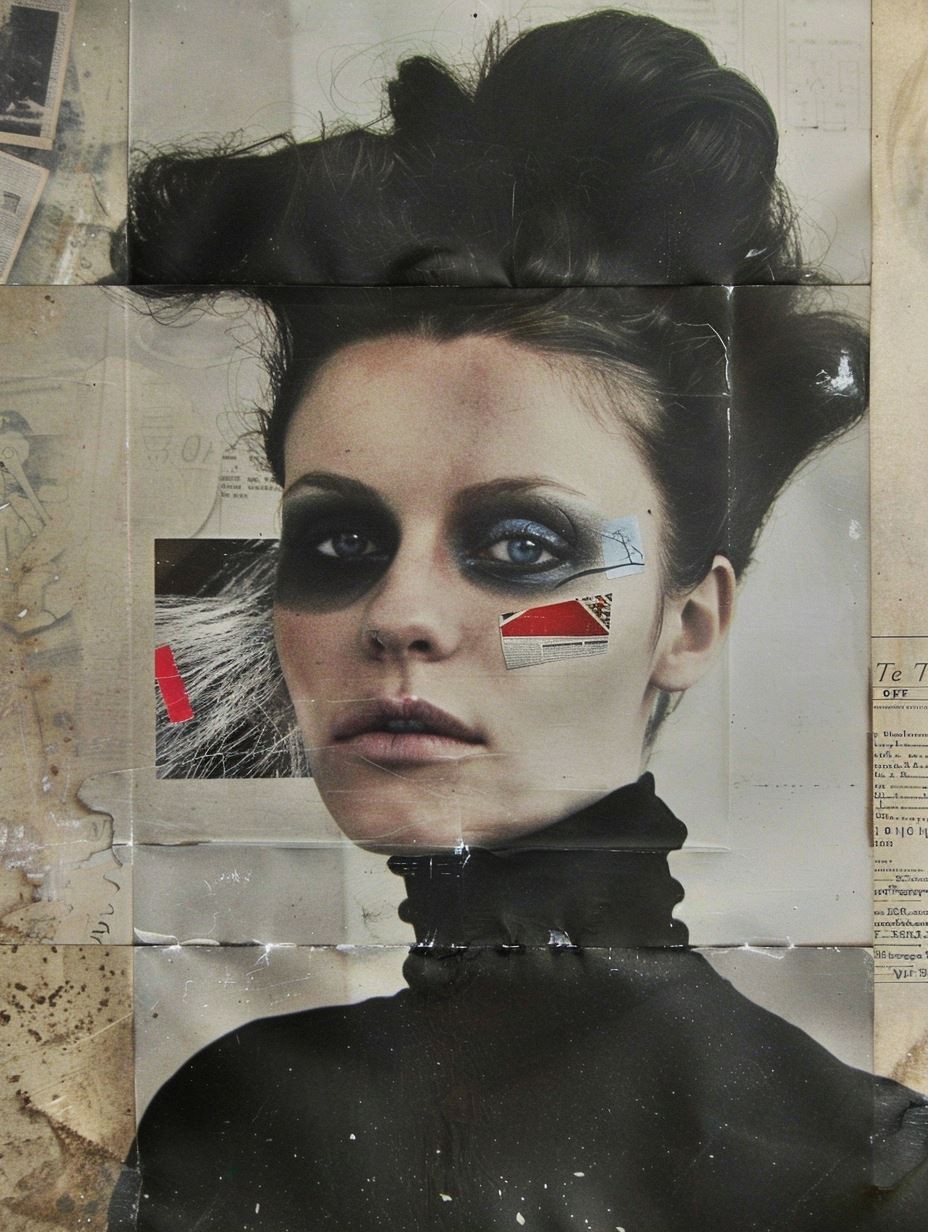 Avant Garde Mixed Media Portrait