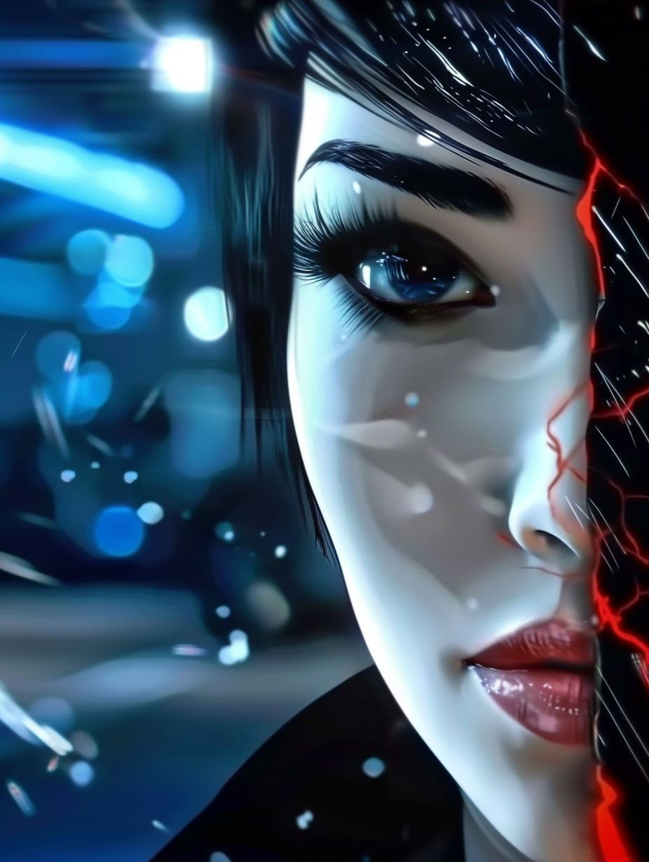 Cybernetic Neon Portrait Series - Image 3