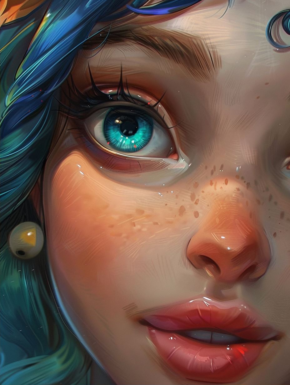 Ethereal Prism Portrait Study - Image 2