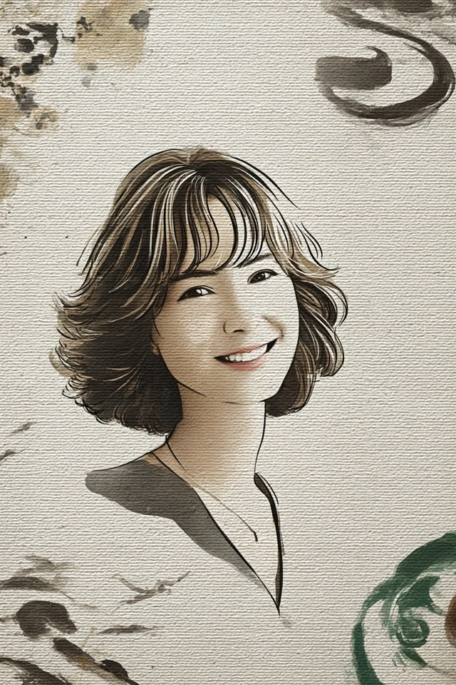 Zen Ink Portrait - Image 1