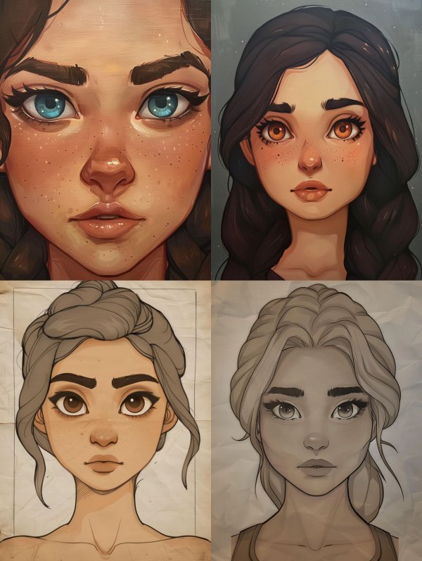 Digital Portrait Art Study