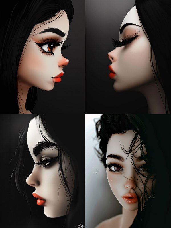Ethereal Dark Noir Portraits