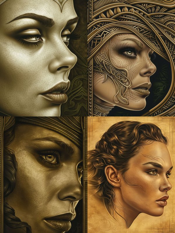 Ethereal Portraits of Ancient Elegance