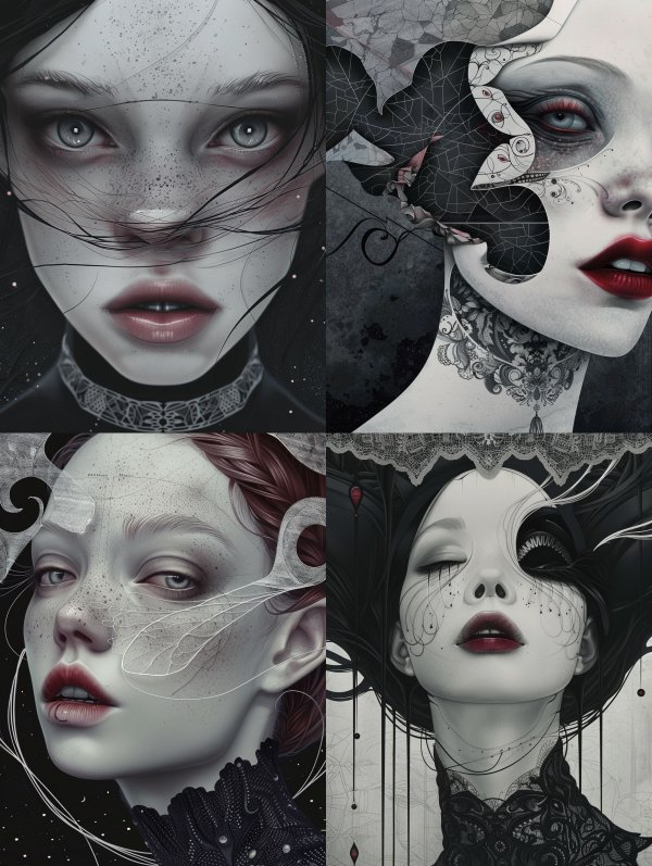Ethereal Gothic Surrealist Portraits