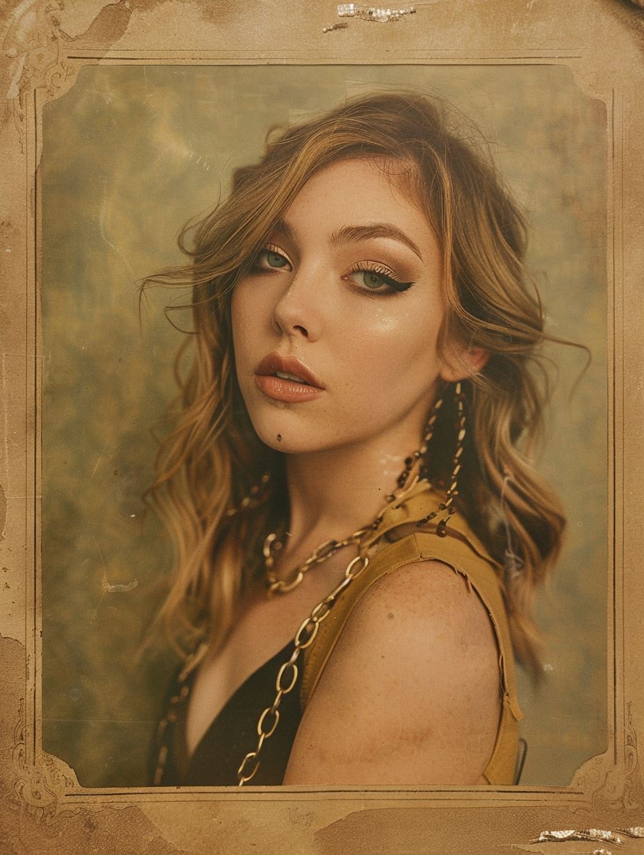 Vintage Grunge Portrait Study - Image 4