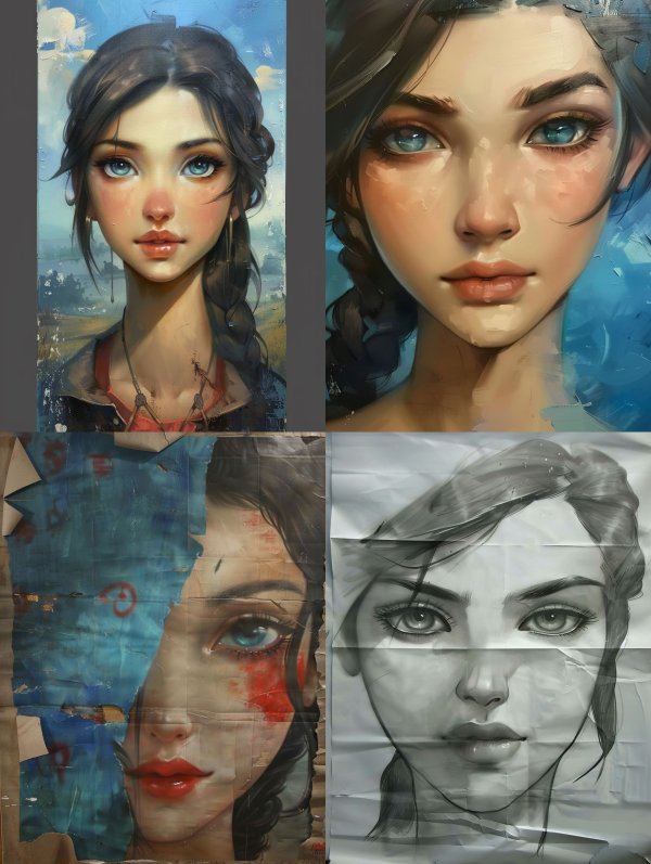 Ethereal Gaze through Artistic Evolution