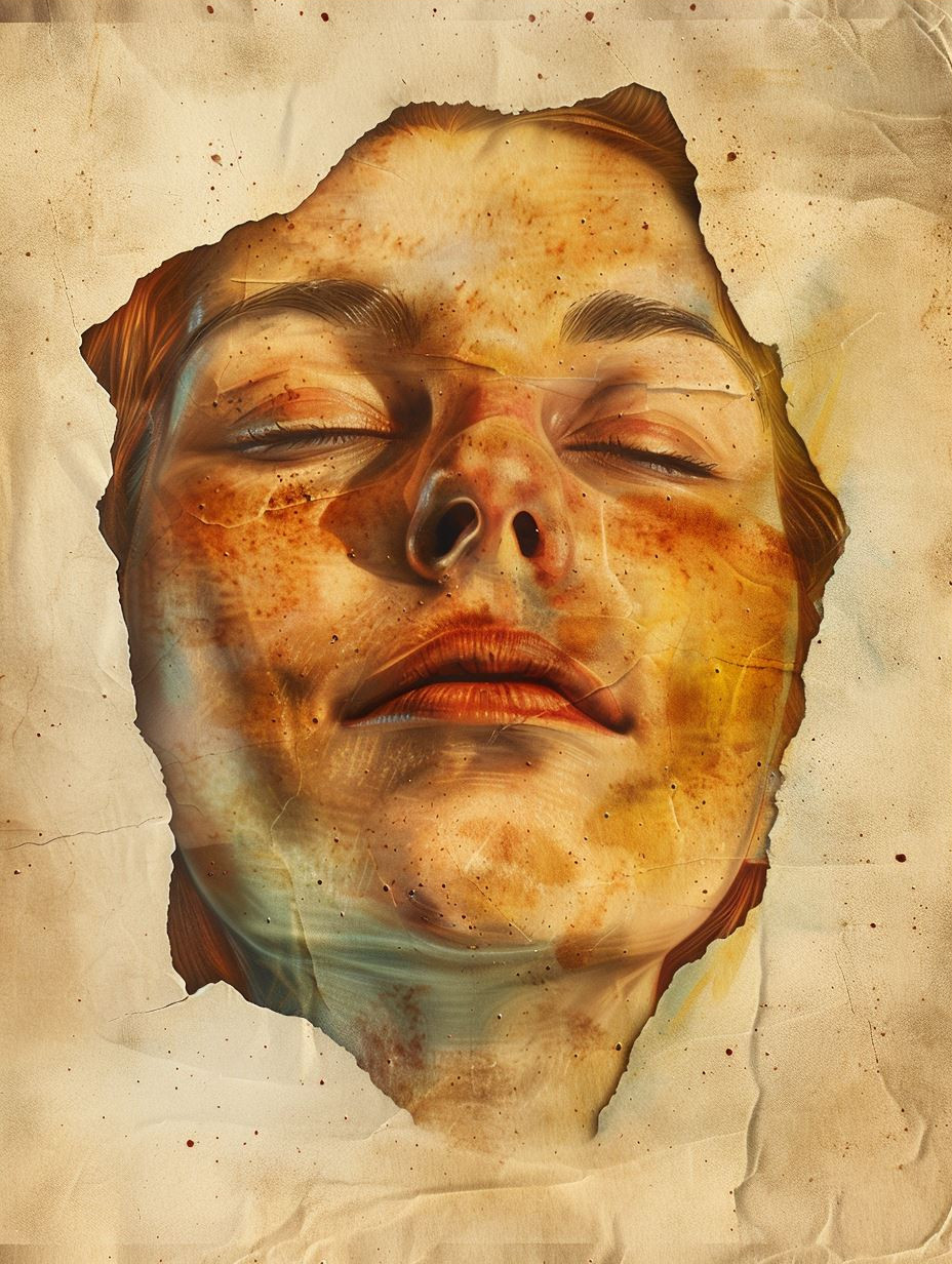Vintage Parchment Portrait - Image 3