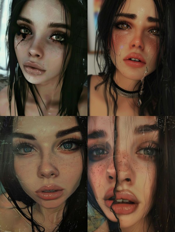 Melancholic Gaze Cinematic Portraits