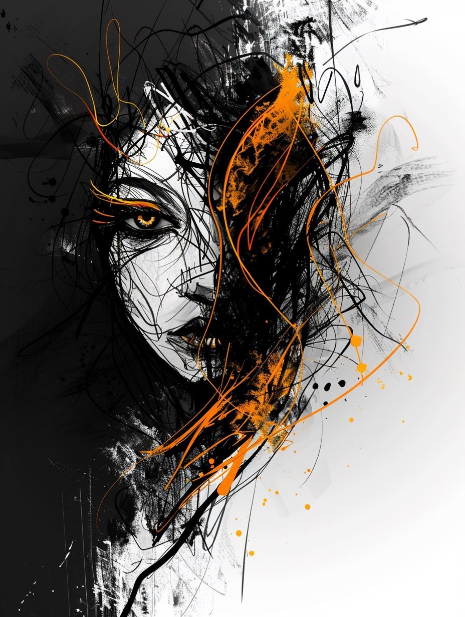 Amber Chaos Portrait - Image 3