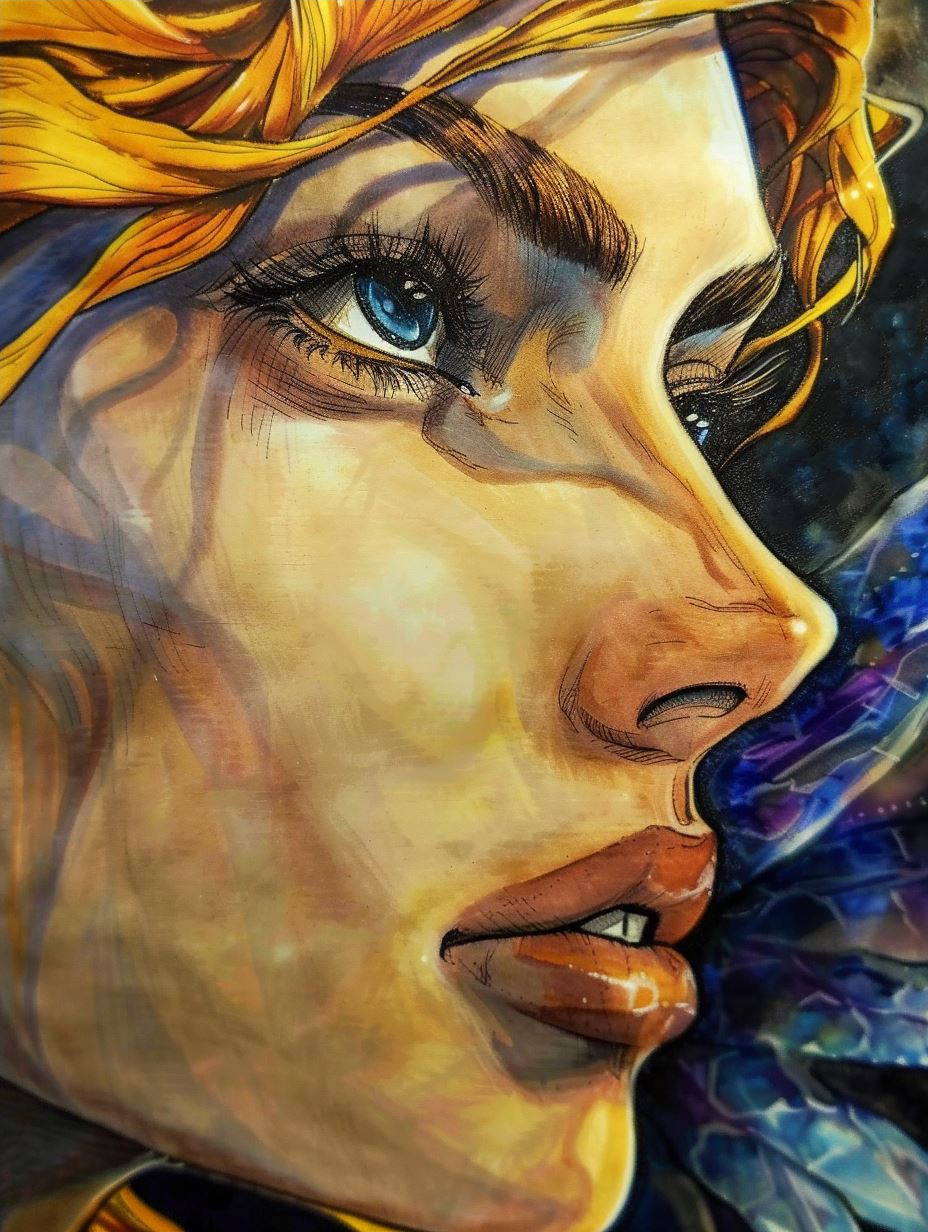 Ethereal Golden Slumber Portrait - Image 4