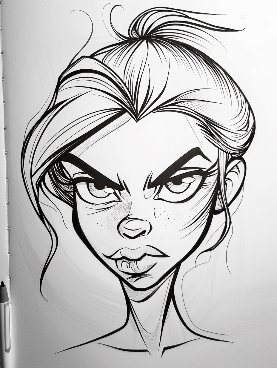 Ink Gaze Illustration - Image 4