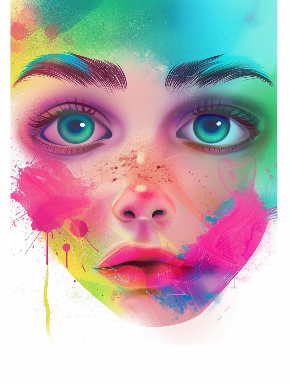 Chromatic Visions: Surreal Digital Portraits - Image 2