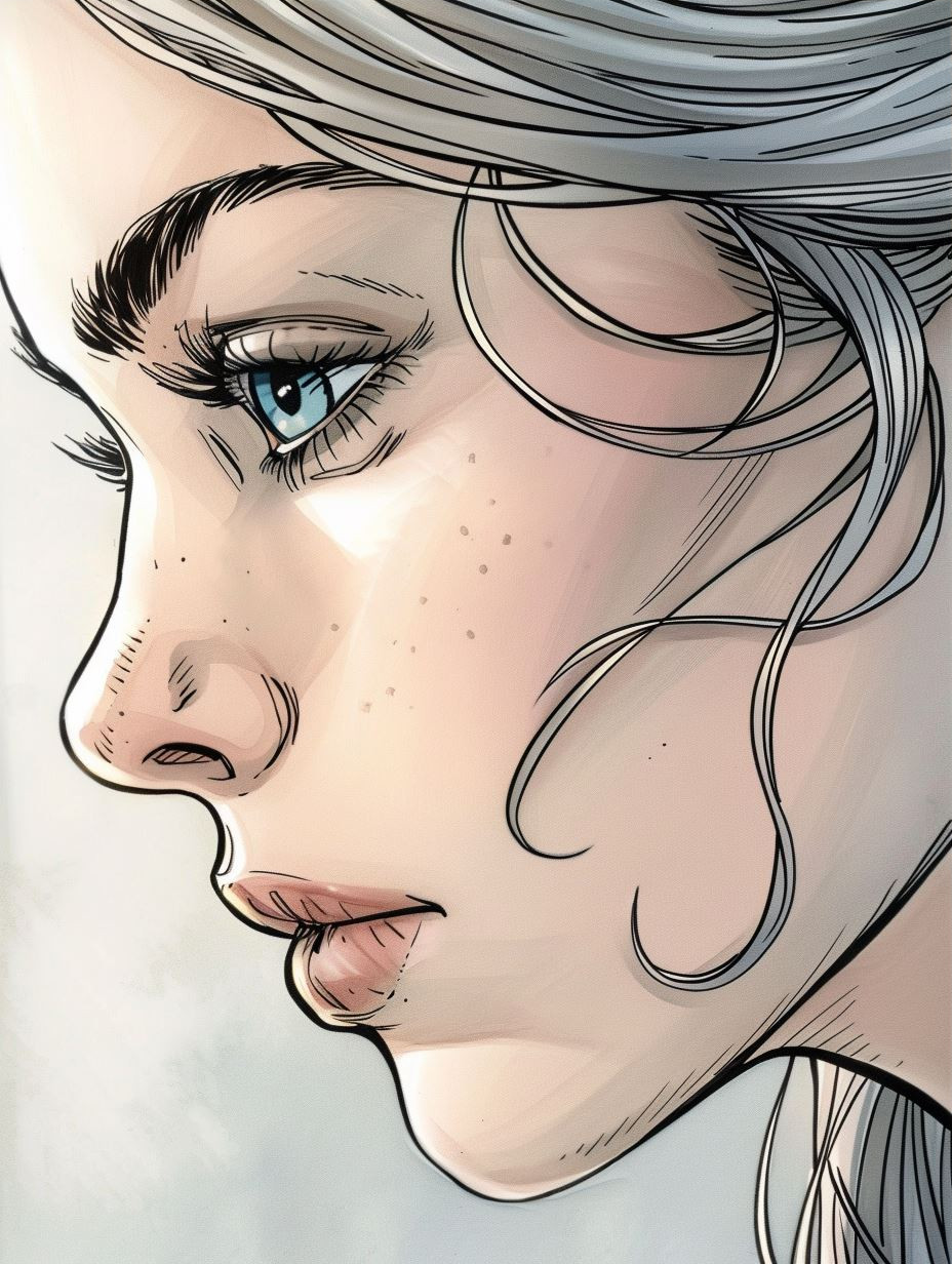Sun-Kissed Digital Portrait Study - Image 3