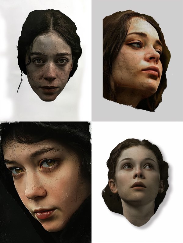 Haunting Gazes: A Portrait Study