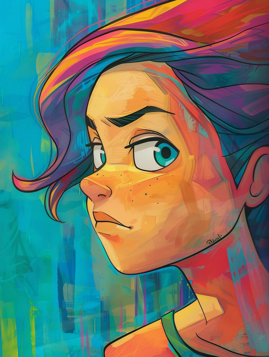Vibrant Visions of a Digital Muse - Image 2