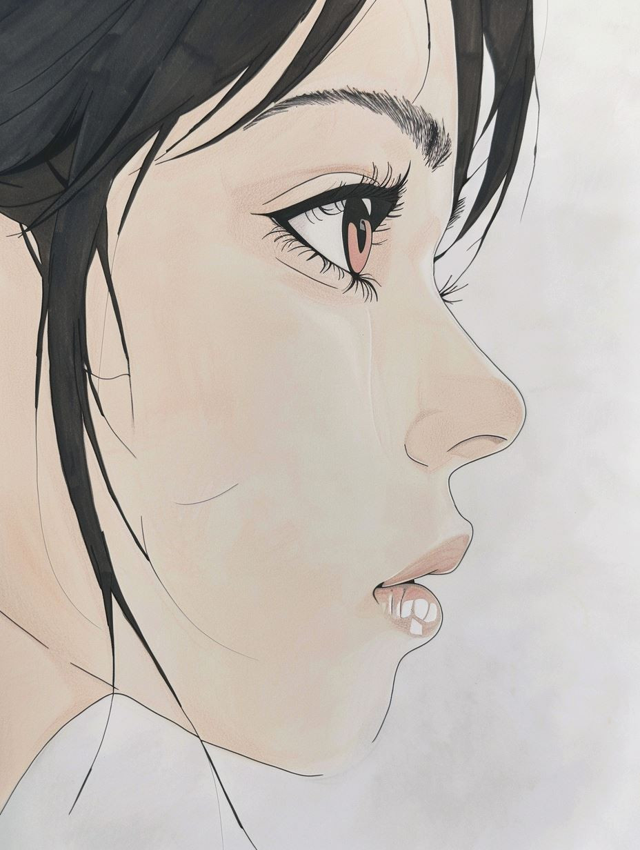 Ethereal Gazes: A Digital Portrait Study - Image 1