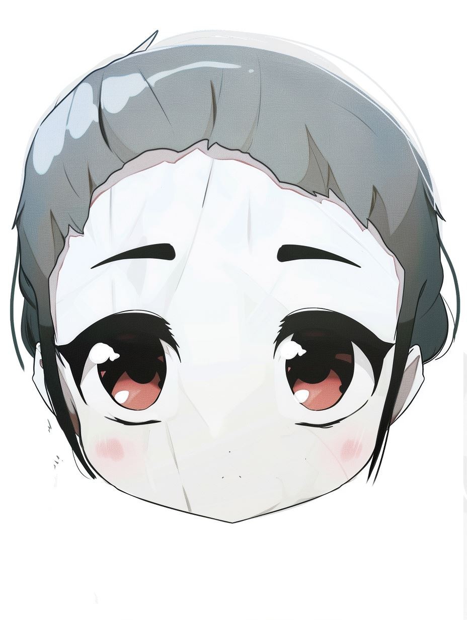 Ethereal Masked Anime Portrait