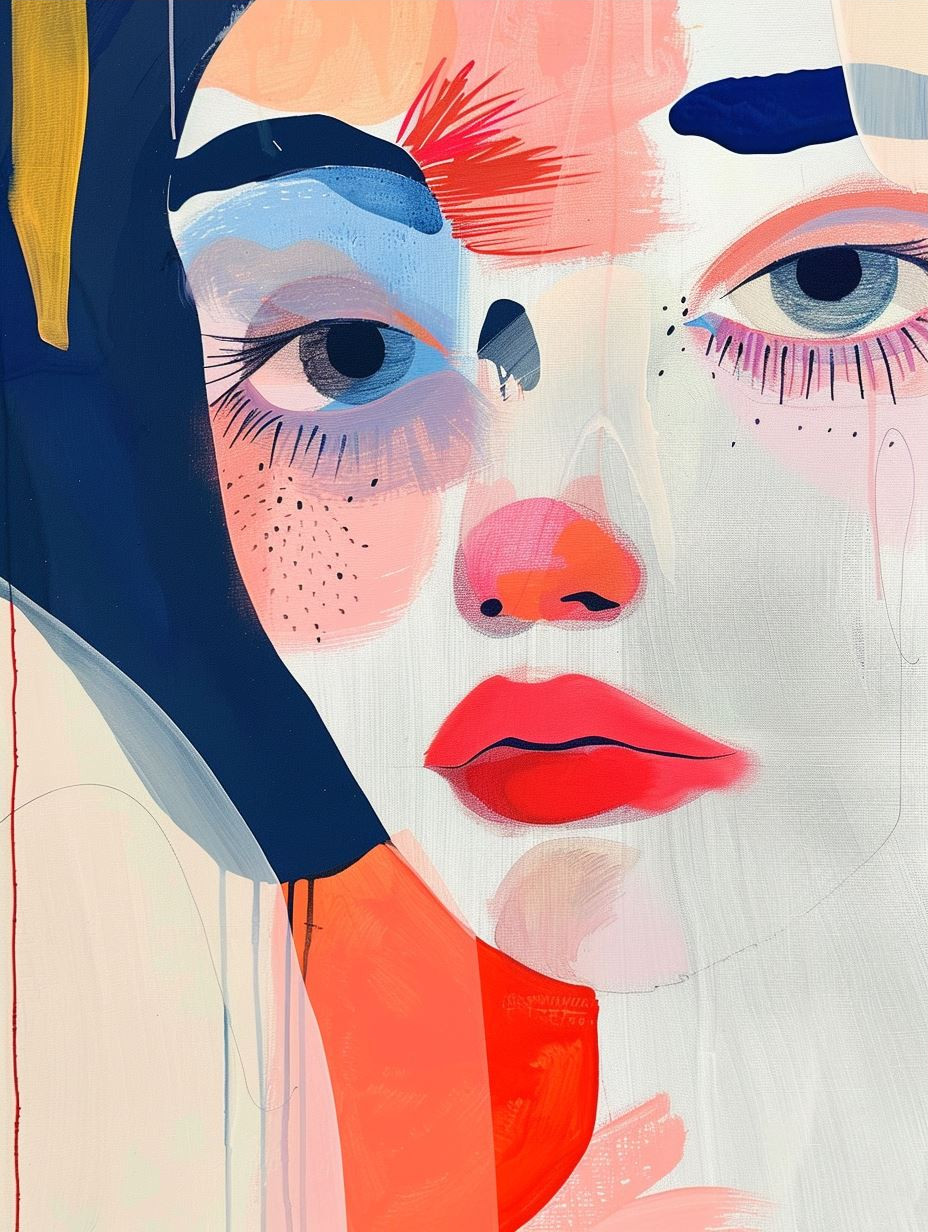 Abstract Fragmented Female Portraits - Image 3
