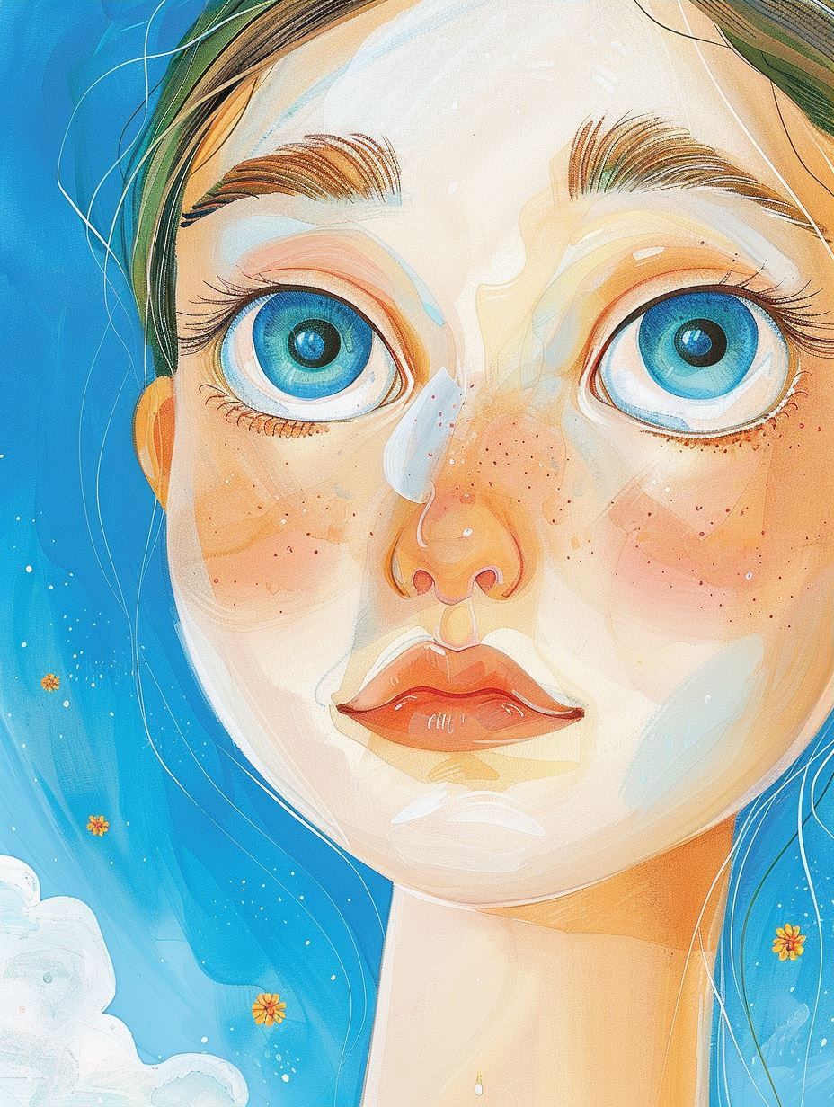 Ethereal Azure Dream Portraits - Image 3