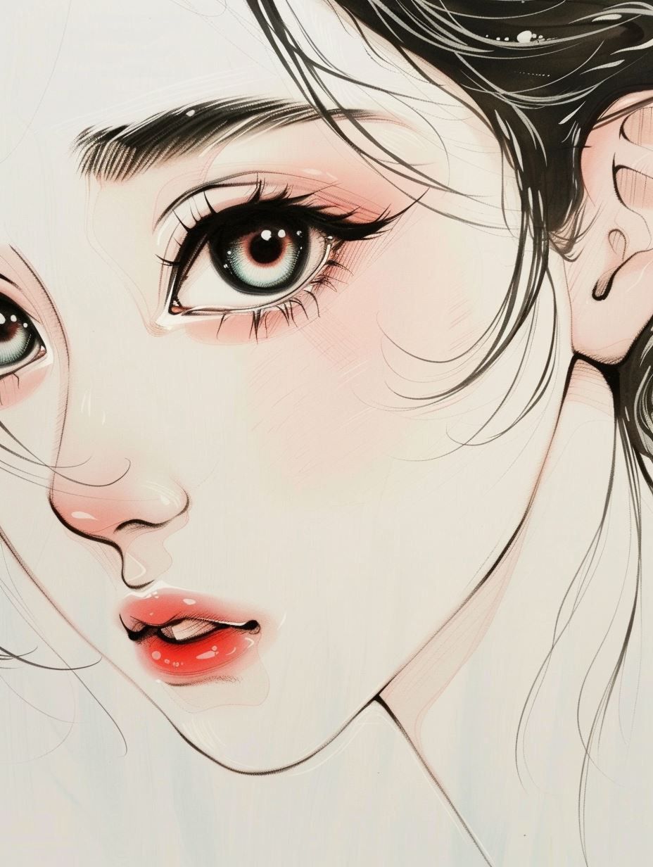 Ethereal Anime Portraiture Study - Image 4