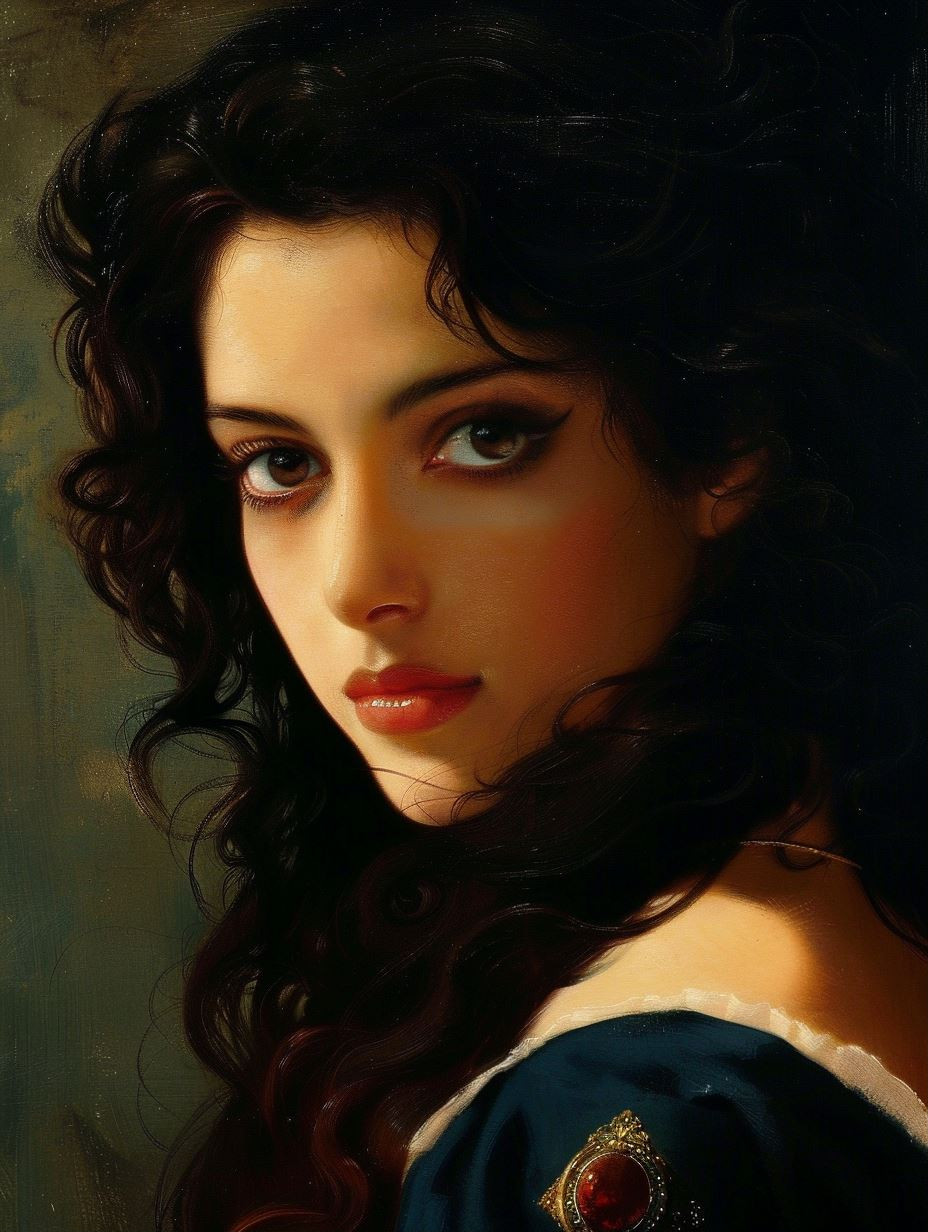 Timeless Elegance in Oil Portraits - Image 1